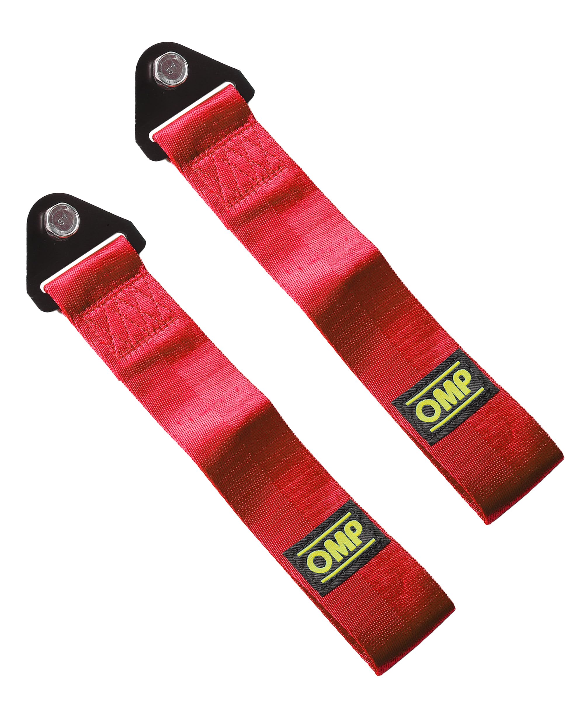 Xibao 2PCS Auto Stoßfänger Abschleppschlaufe,Auto Tuning,Abschleppschlaufe Tuning,Universal Hochfestes Abschleppseil für Lenker,Gabeln,Schwingen,Geeignet für alle Autos Verwendet Werden (Rot)