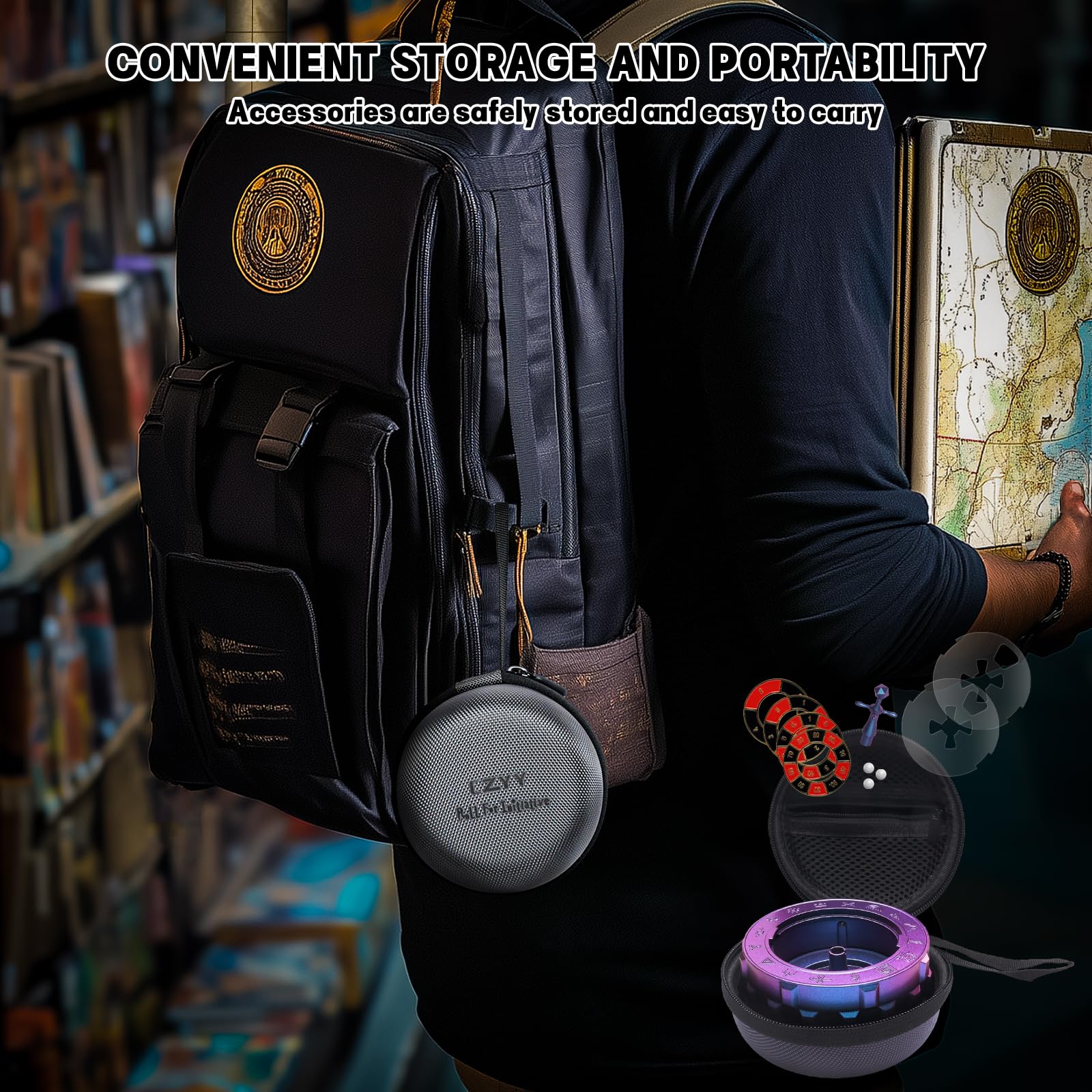 CZYY Set di dadi rotanti in metallo, 7 in 1, gadget da scrivania, fantastici dadi per giochi di ruolo, regalo e accessori per DND, giochi di ruolo da tavolo, colore viola