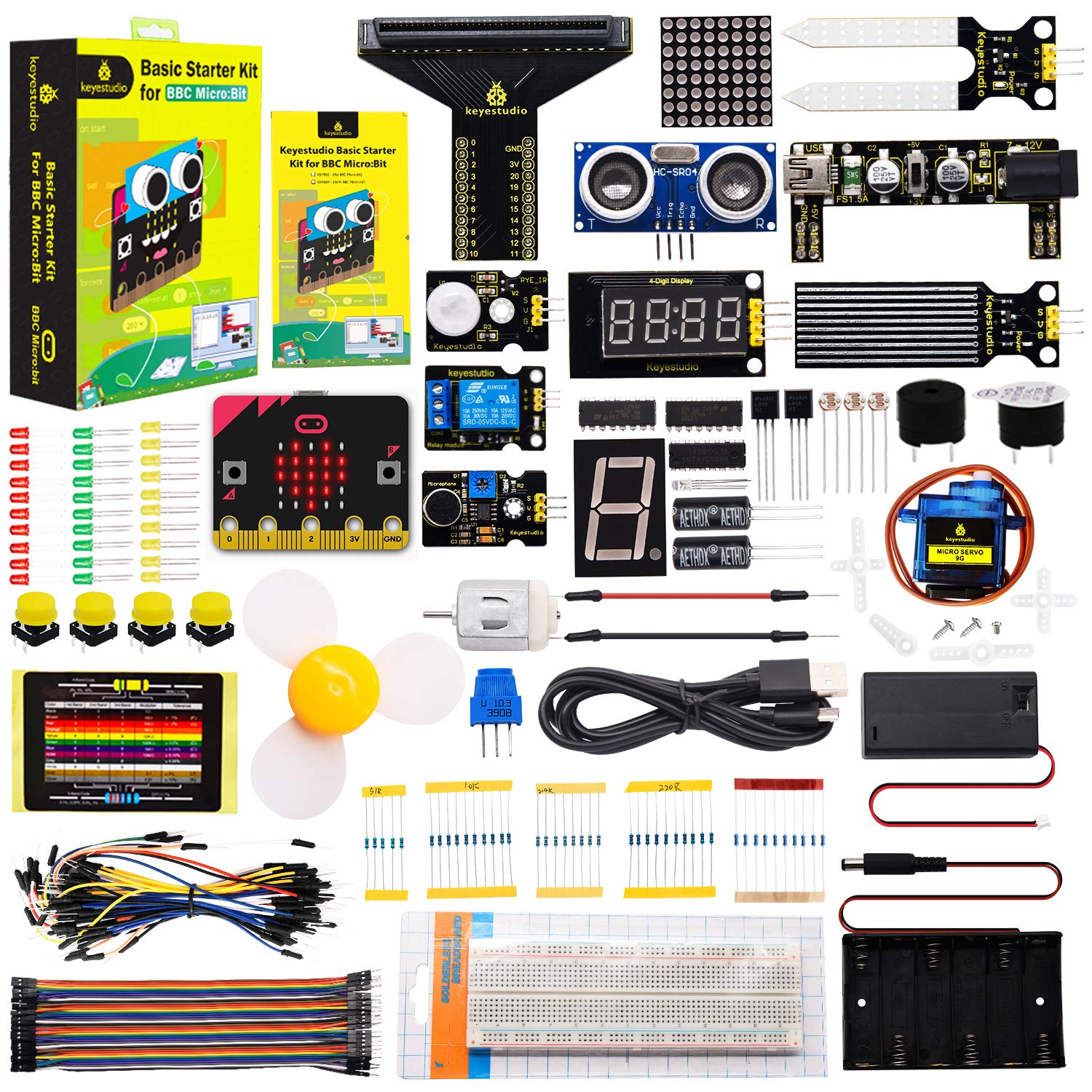 Buy KEYESTUDIO Basic Starter Kit with microbit Board for BBC Microbit,with 35 Projects Tutorial