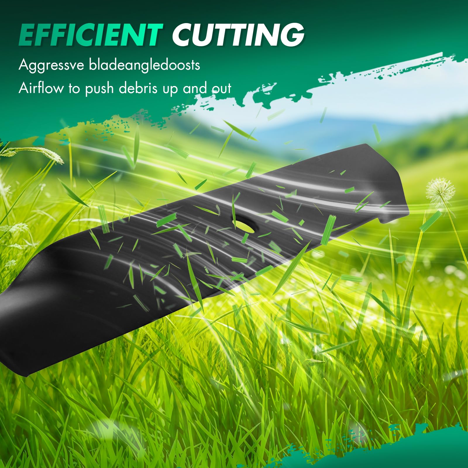 ユウ Amazon.com: SCITOO 3 Pack Lawn Mower Blade, 52 inches Blades