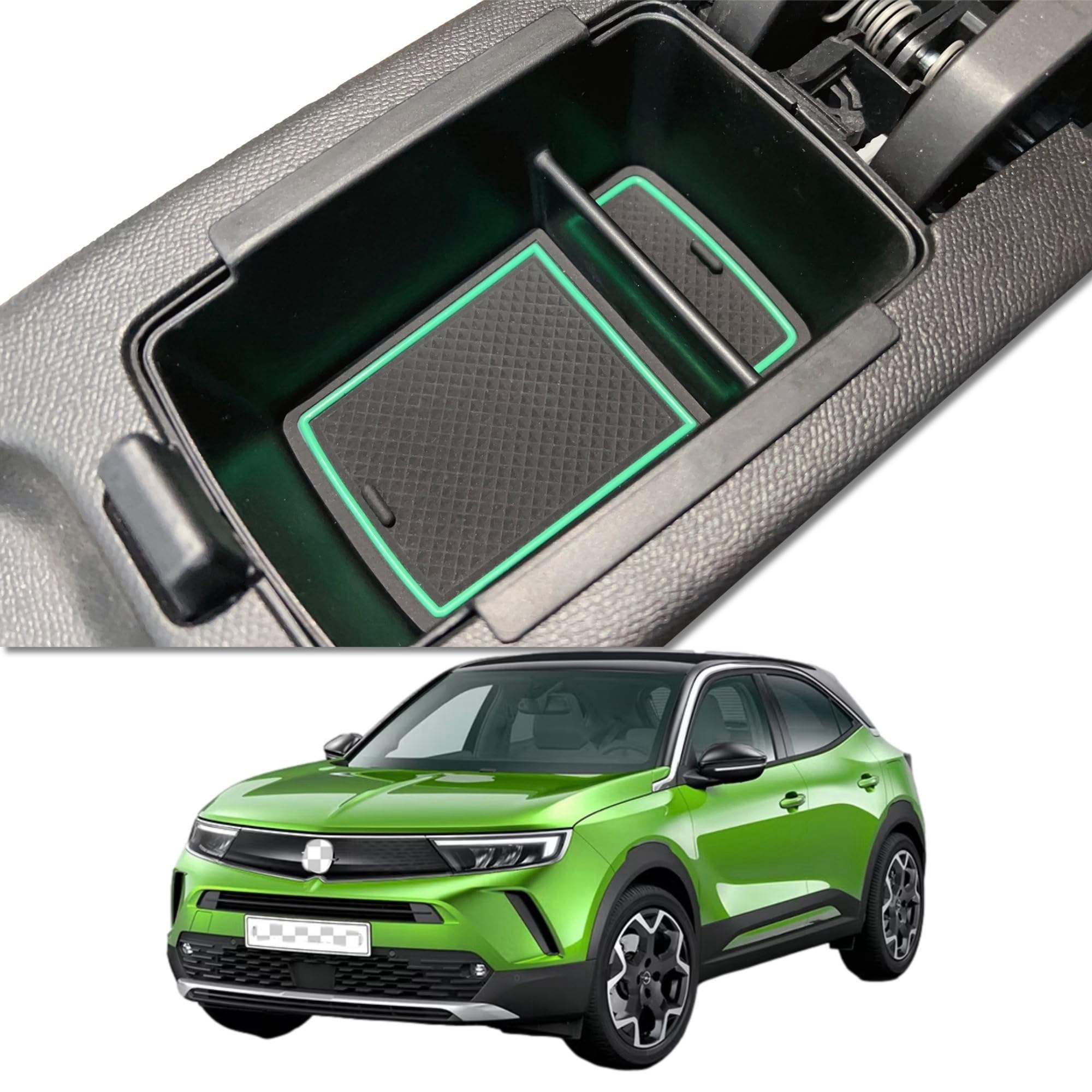 Housse Accoudoir Central GAFAT Pour Opel Mokka B Et Mokka-e 2021-2025 - Protection Cuir Synthétique Noir