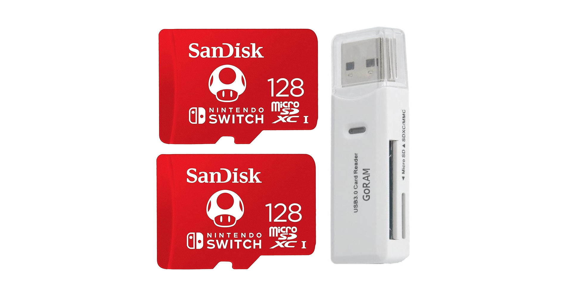 Amazon.com: (2 Pack) SanDisk 128GB MicroSD Nintendo Switch