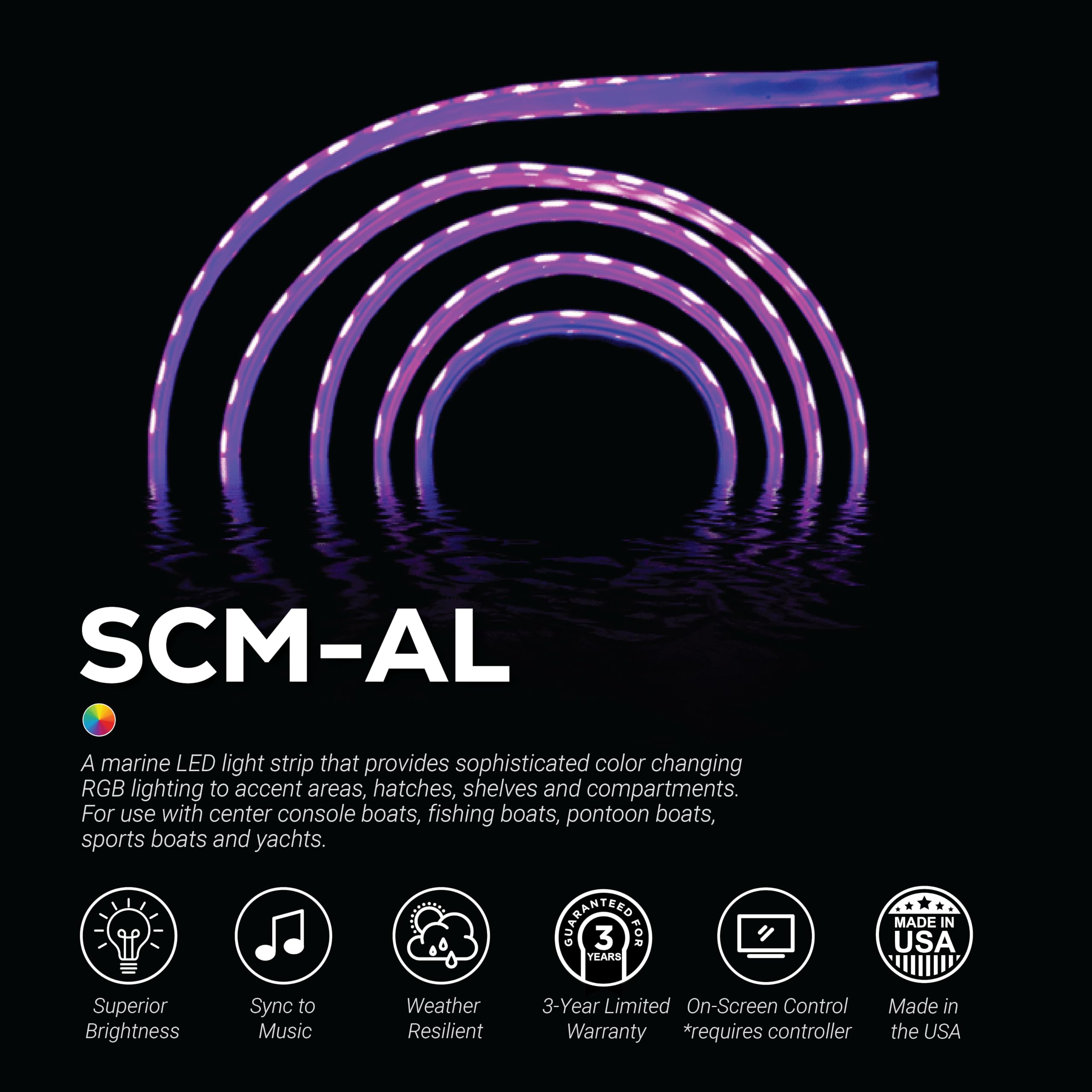 Attwood Marine - 3874A1 - CONN-TH 1.13 BLK