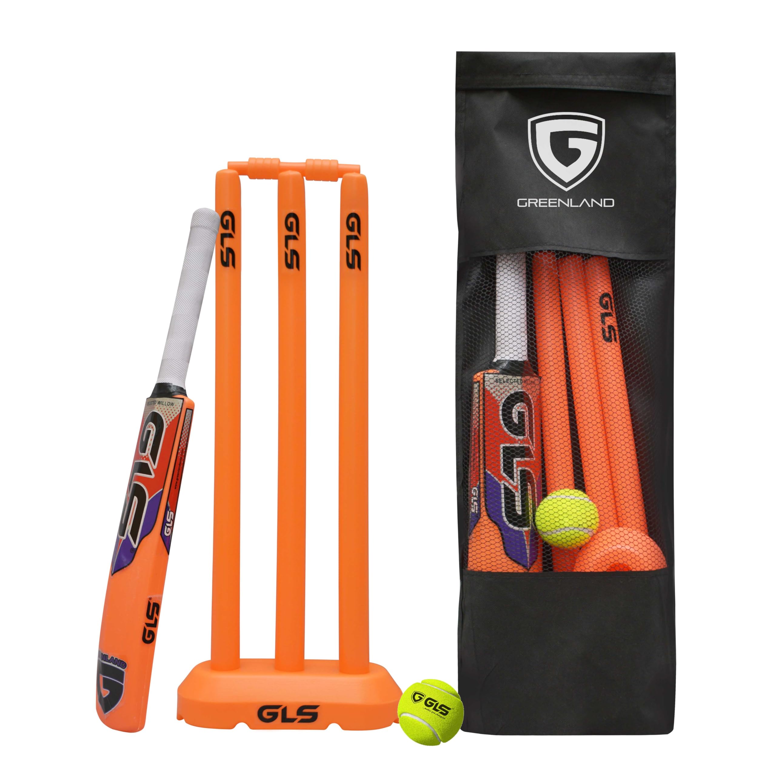 GLS Swift Pro Kids Plastic Cricket Bat Set with Soft Cricket Ball (Size - 4) PVC/Plastic Cricket Bat (400 g)-image-4