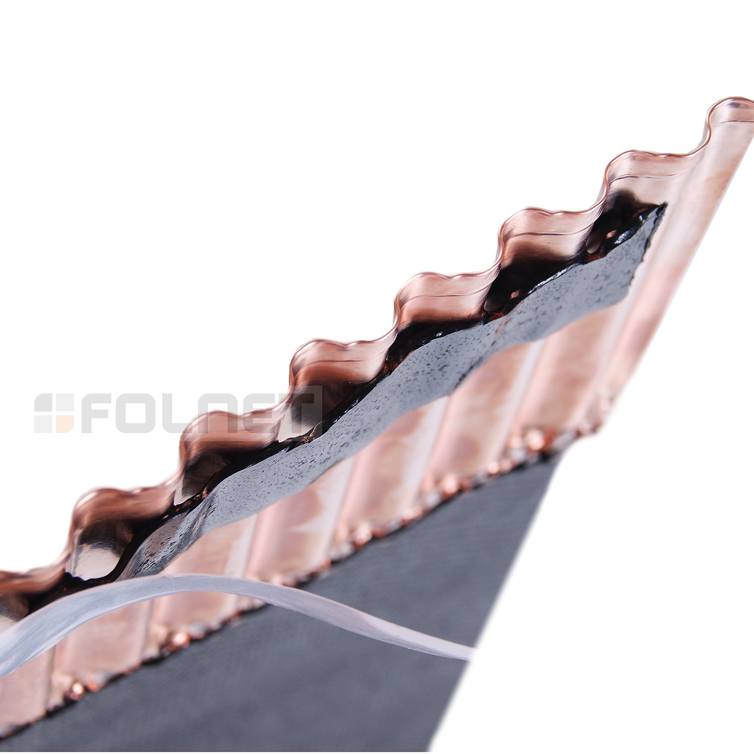 Cuivre + non-tissé Rouleau d'arêtier Rouleau de faîtage Bande anti-mousse 330mm x 5m