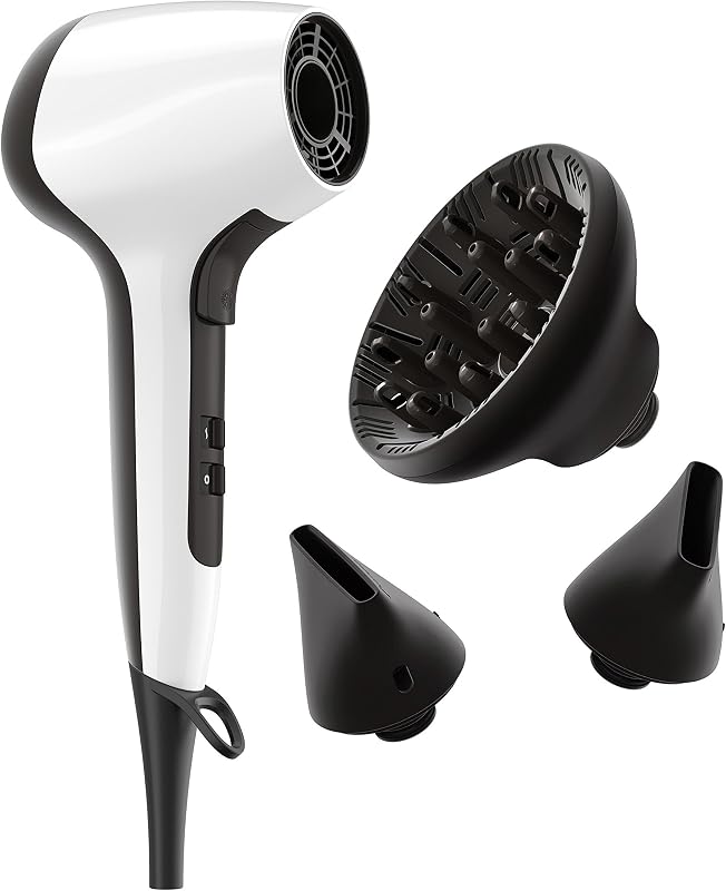 Salon Collection Air3D Hair Dryer with Low Noise Motor, 1760 Watt Ceramic Blow Dryer, D7777, White