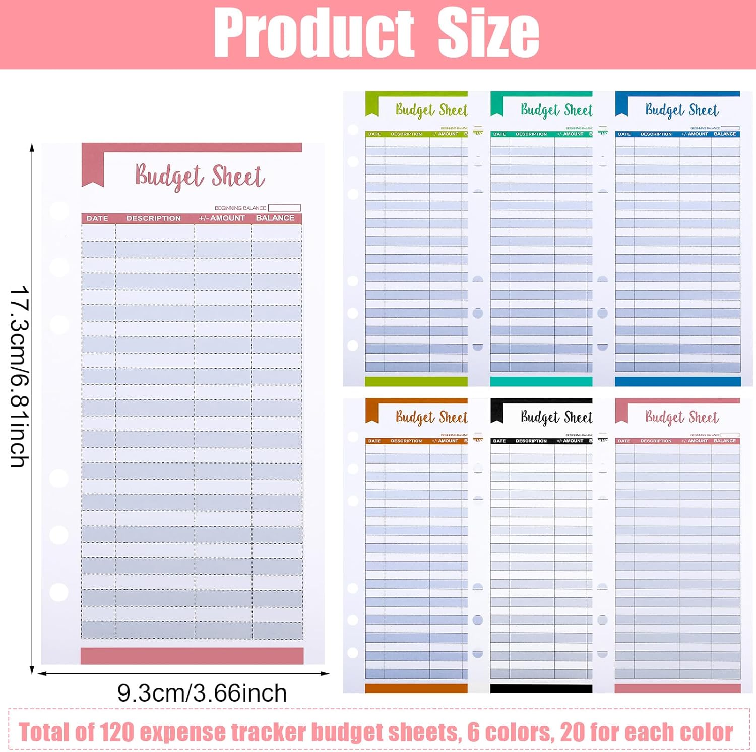 Master Your Finances: Review of 120 A6 Budget Sheets for Effective Money Management
