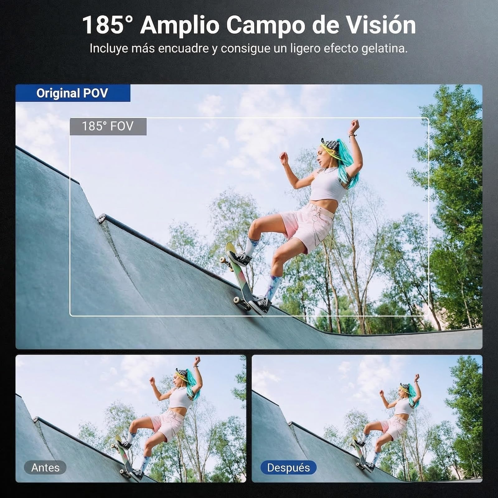 NEEWER Lente Gran Angular Compatible únicamente con dji Osmo Action 6