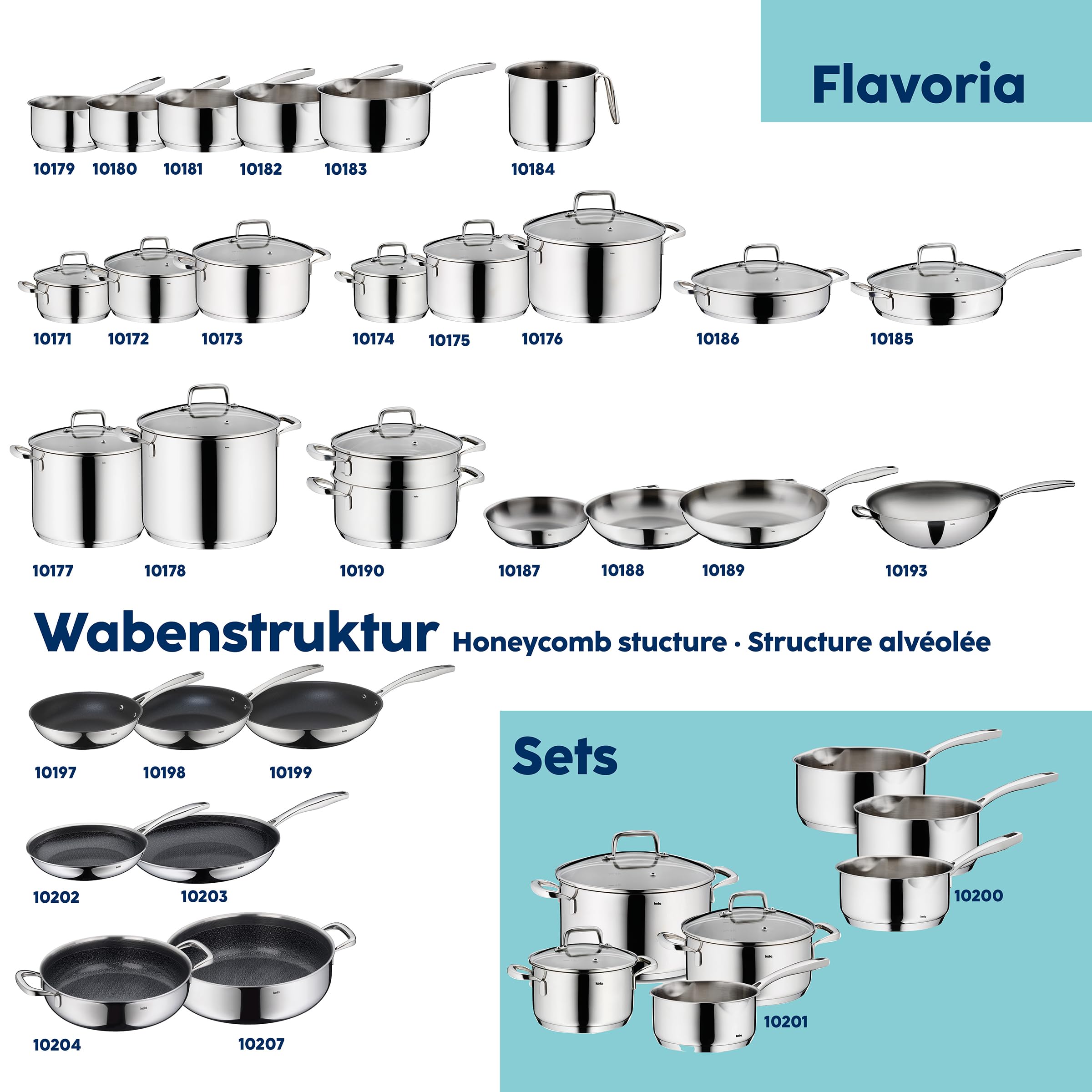 kela Patelnia indukcyjna Flavoria 28 cm, struktura plastra miodu, patelnia powlekana stal nierdzewna, powłoka ceramiczna, uchwyt ze stali nierdzewnej, nadaje się do piekarnika