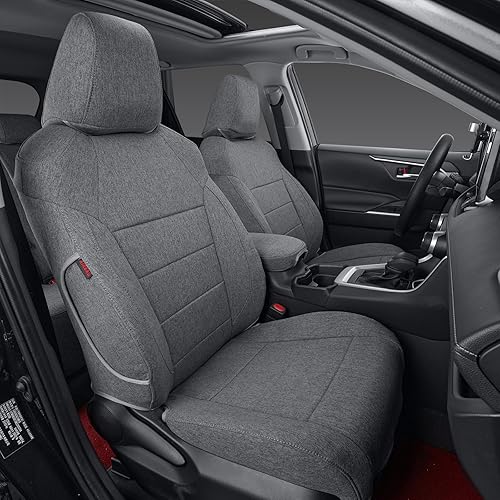 Vista 71 de coverdream Rogue - Juego completo de fundas de asiento de poliéster para Nissan Rogue 2021 2022 2023 2024 2025 2026 (no para deportes), totalmente