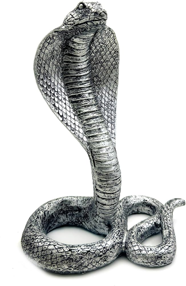 Amazon.co.jp: ヴィンテージ キングコブラ スネーク像 置物 彫刻 動物