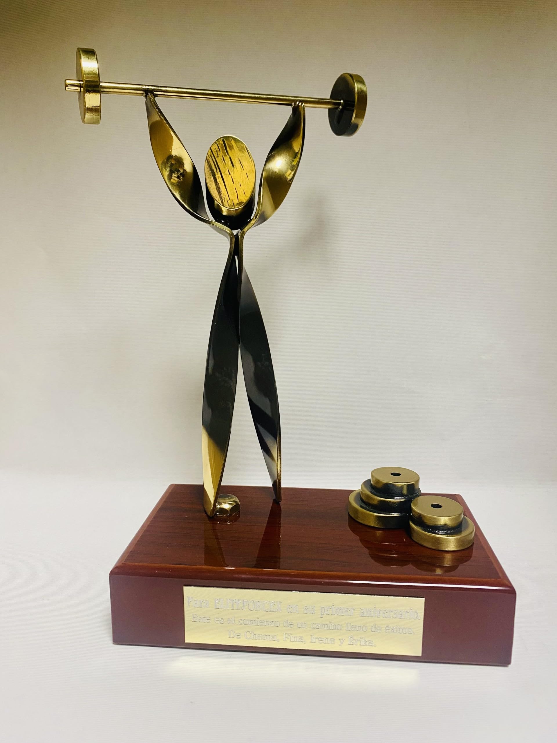 Trofeos Halterofilia GRABADOS premio PERSONALIZADO figuras crossfit