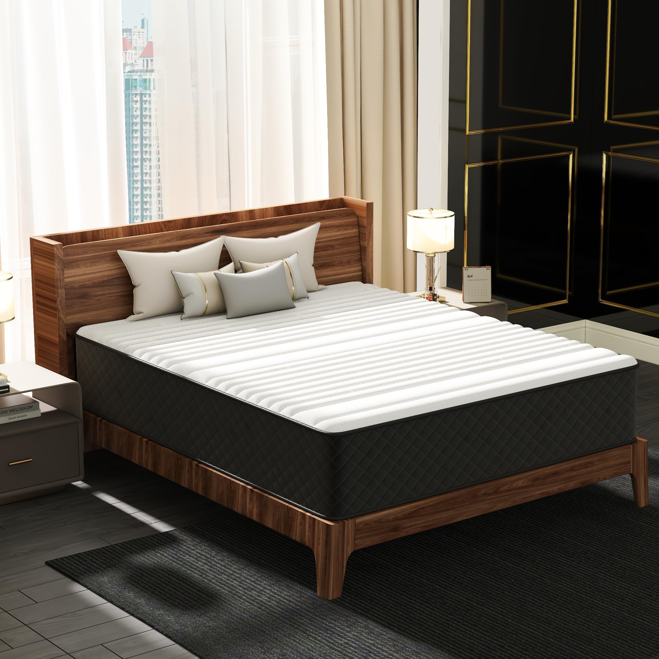 PurrJoys Matratze 160x200 H3 & H4 mit Oeko-TEX Zertifiziert, Höhe 25 cm 7 Zonen Taschenfederkernmatratze mit Memory Foam, Federkernmatratze mit weicher Oberfläche für Erwachsene