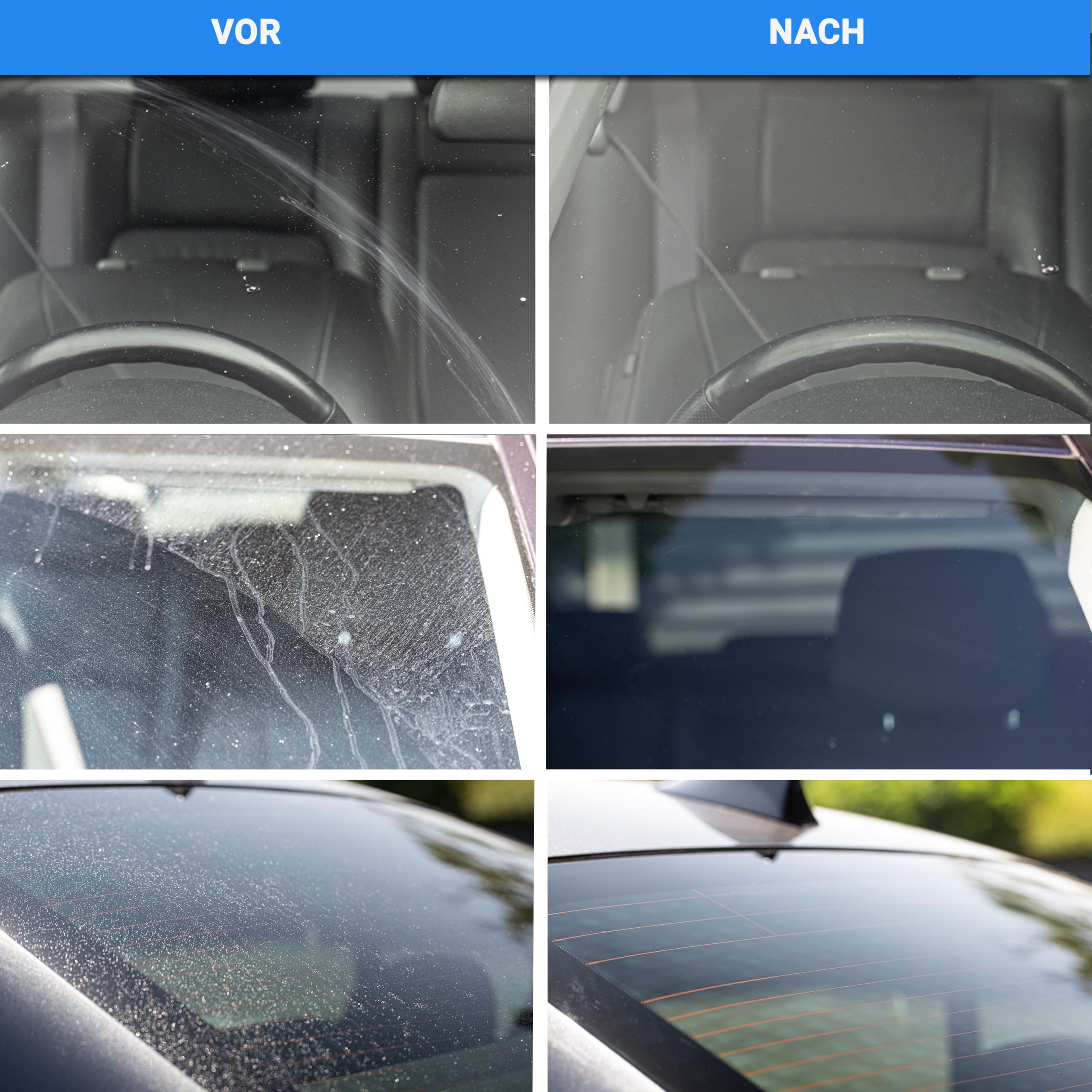 Glass Polish - Windschutzscheiben-Polierkit - 50mm DIY Autoglasreparatur - Entfernen von Schäden durch Wischerblätter, Wiederherstellung von Klarheit und Glanz