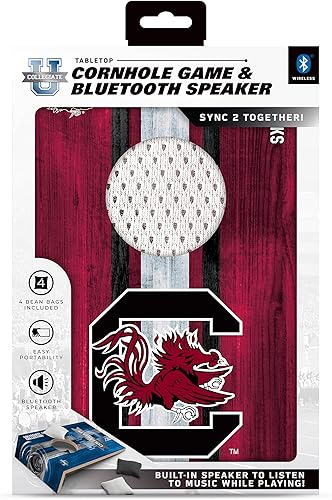 Vista 144 de SOAR Juego de Cornhole de mesa NCAA y altavoz Bluetooth