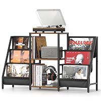 Porta Vinili Con Giradischi Vintage, Mobile Per 280 Album
