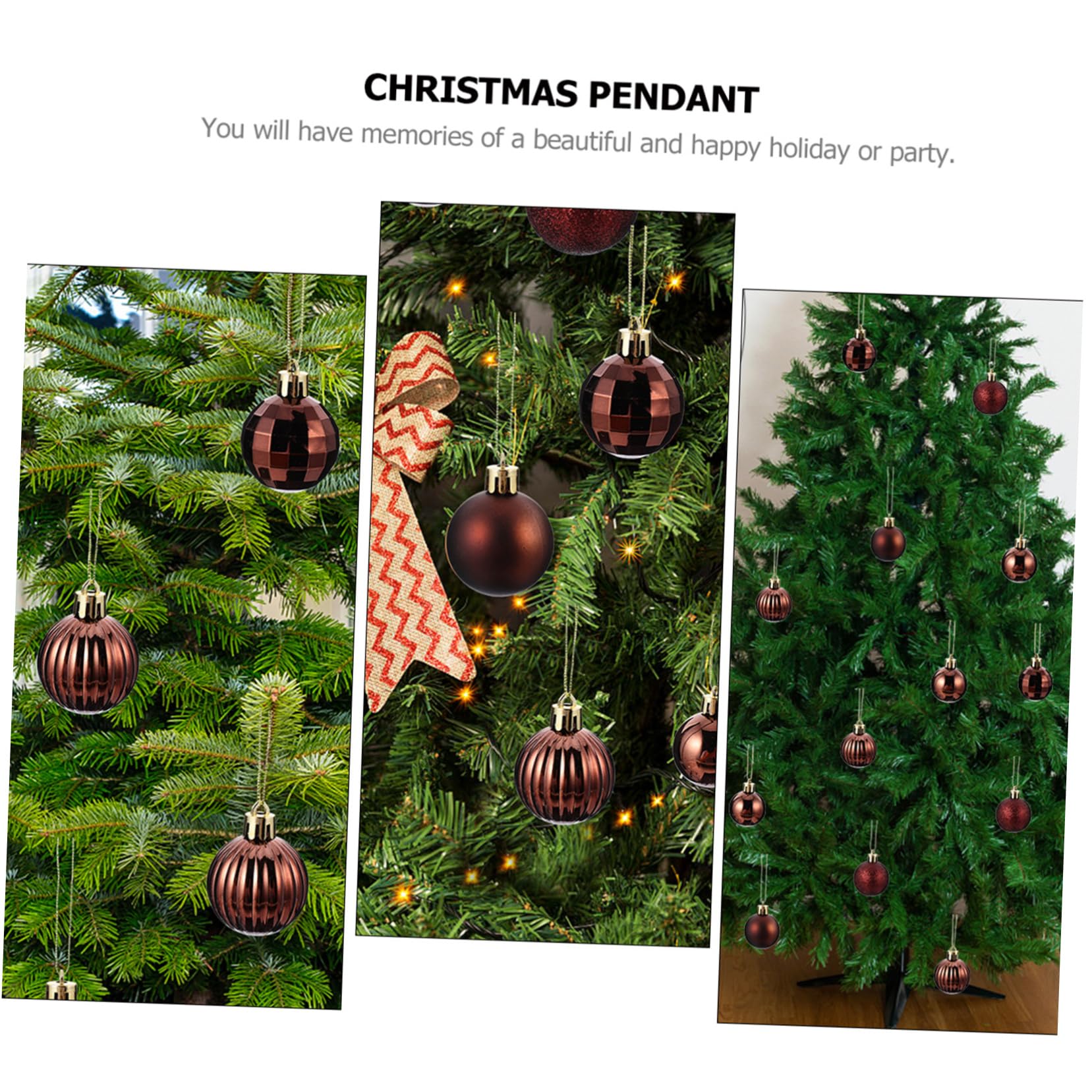 Zerodeko Adornos Colgantes De Navidad Forma De Bola para Árbol De Navidad Material Resistente Decoración y Navideños