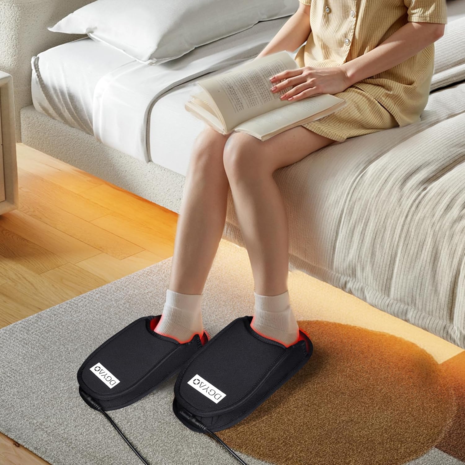 Infrared &Red Light Therapy Devices: Pain Relief 660＆880NM LED for Foot Feet Toes Instep Pain Relief FDA Cleared Device (Two Pads Set)