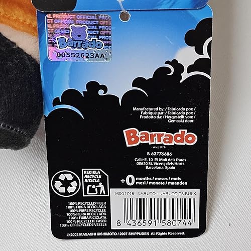 Miniatura 7 de Naruto Characters Plush Toy 25 cm - Naruto, Kakashi, Sasuke, Kurama - Collector's Edition - Super Soft Quality (25cm, Kurama)