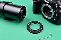 Vista 8 de Lightdow Anillo adaptador de lente de montaje T/T2 para Nikon D5500 D3300 D3200 D5300 D3400 D7200 D750 D3500 D7500 D500 D600 D610 D700 D800 D810