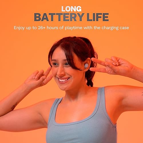 Miniatura 4 de JLab Go Air Pop+ - Auriculares inalámbricos verdaderos, auriculares intraurales, auriculares Bluetooth, auriculares de reproducción de 35 horas,