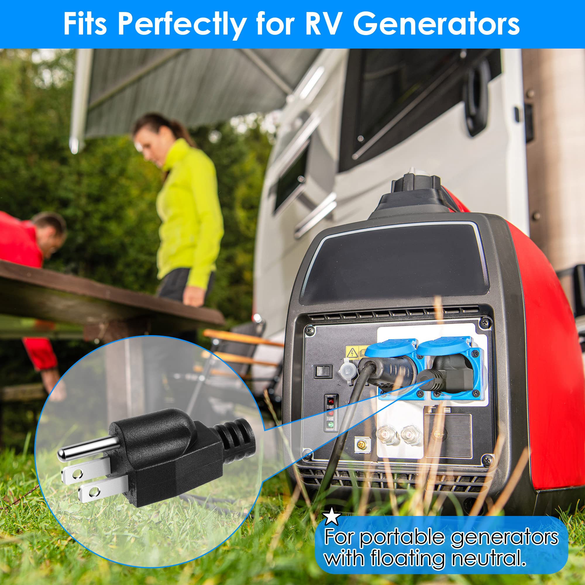 2 Pack Neutral Ground Bonding Plug For Portable Inverter