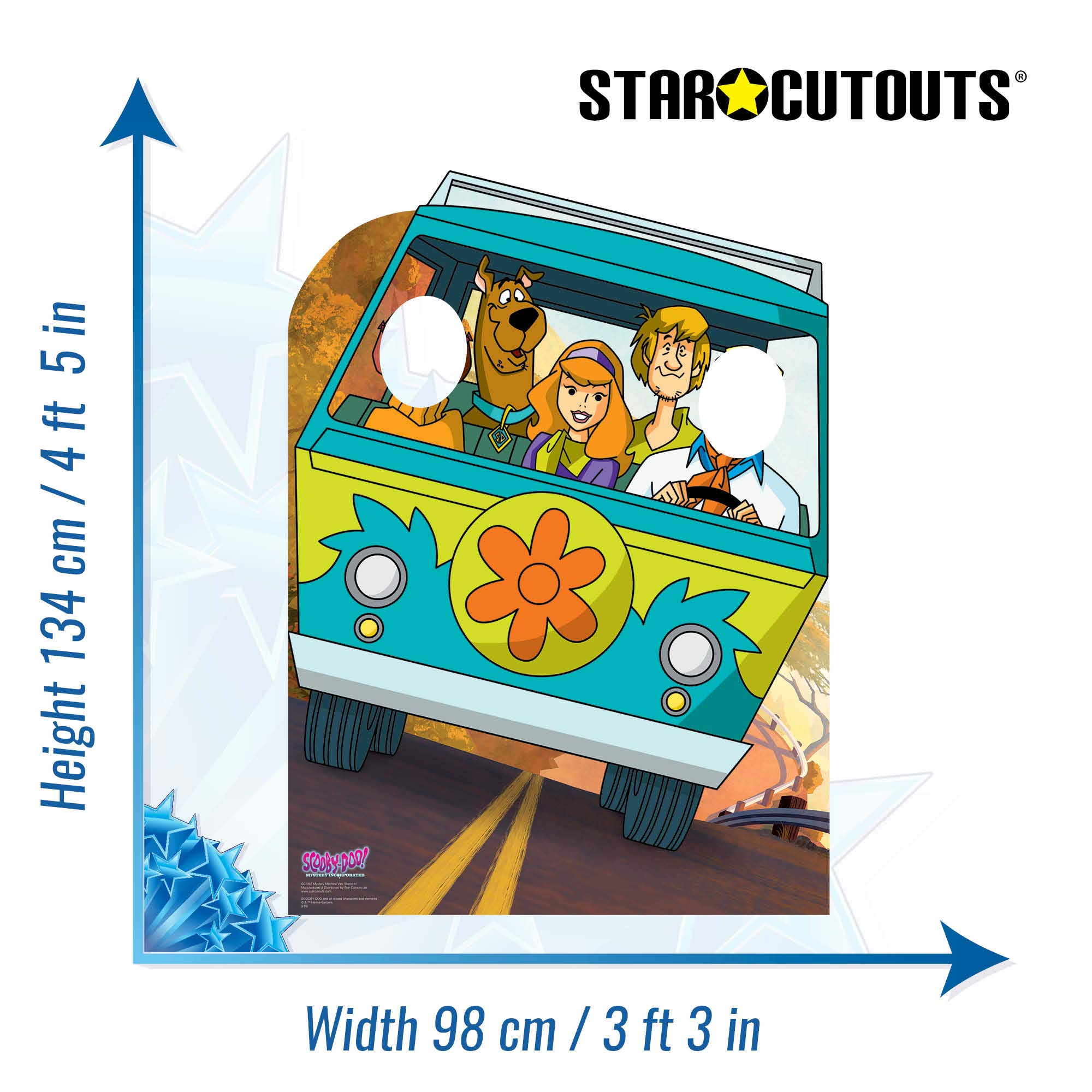STAR CUTOUTS SC1357 Scooby Doo Mystery Machine Cardboard Cutout Van Standin Perfect for Theme