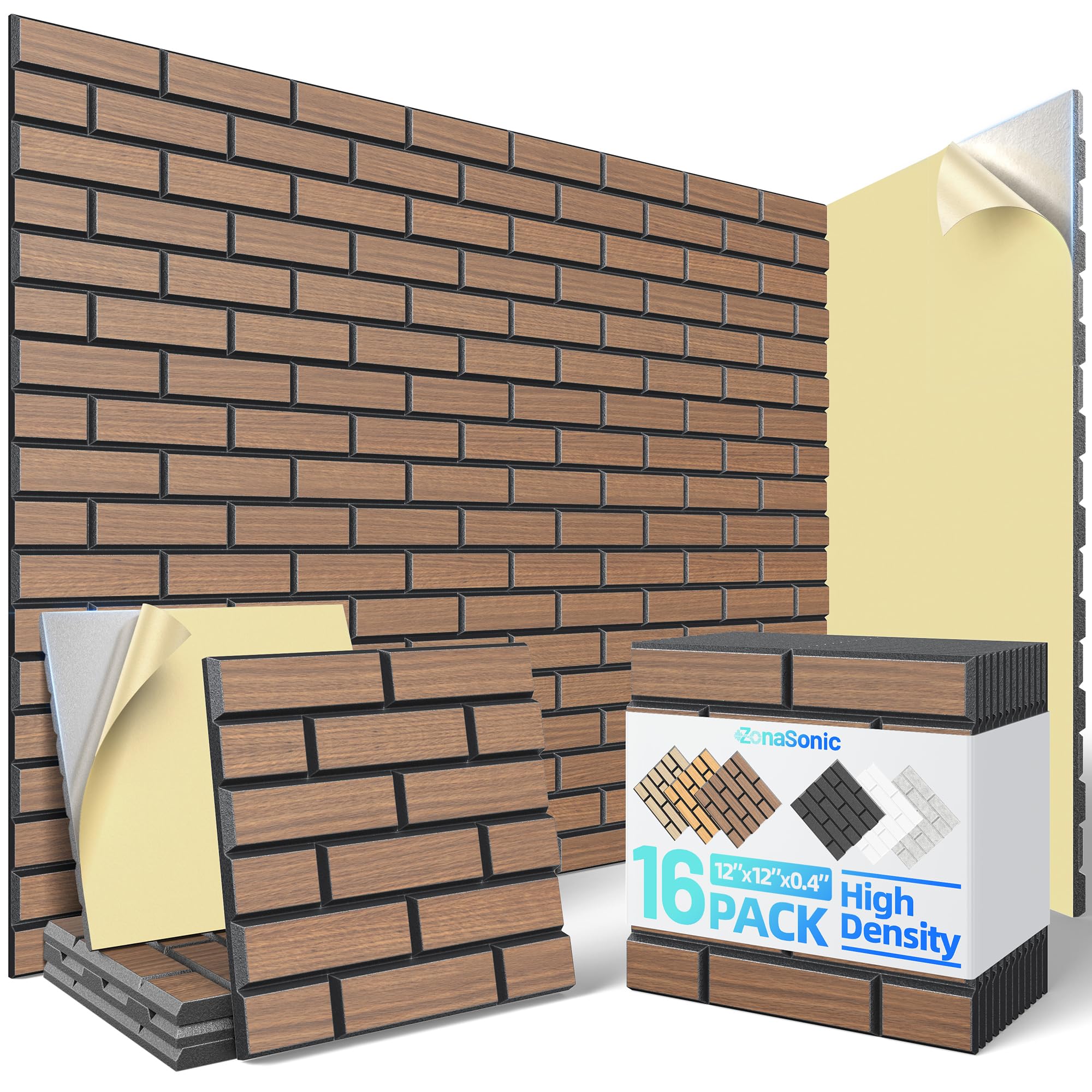 Self-Adhesive Acoustic Panels High Density Sound Proof Foam Panels for Wall |