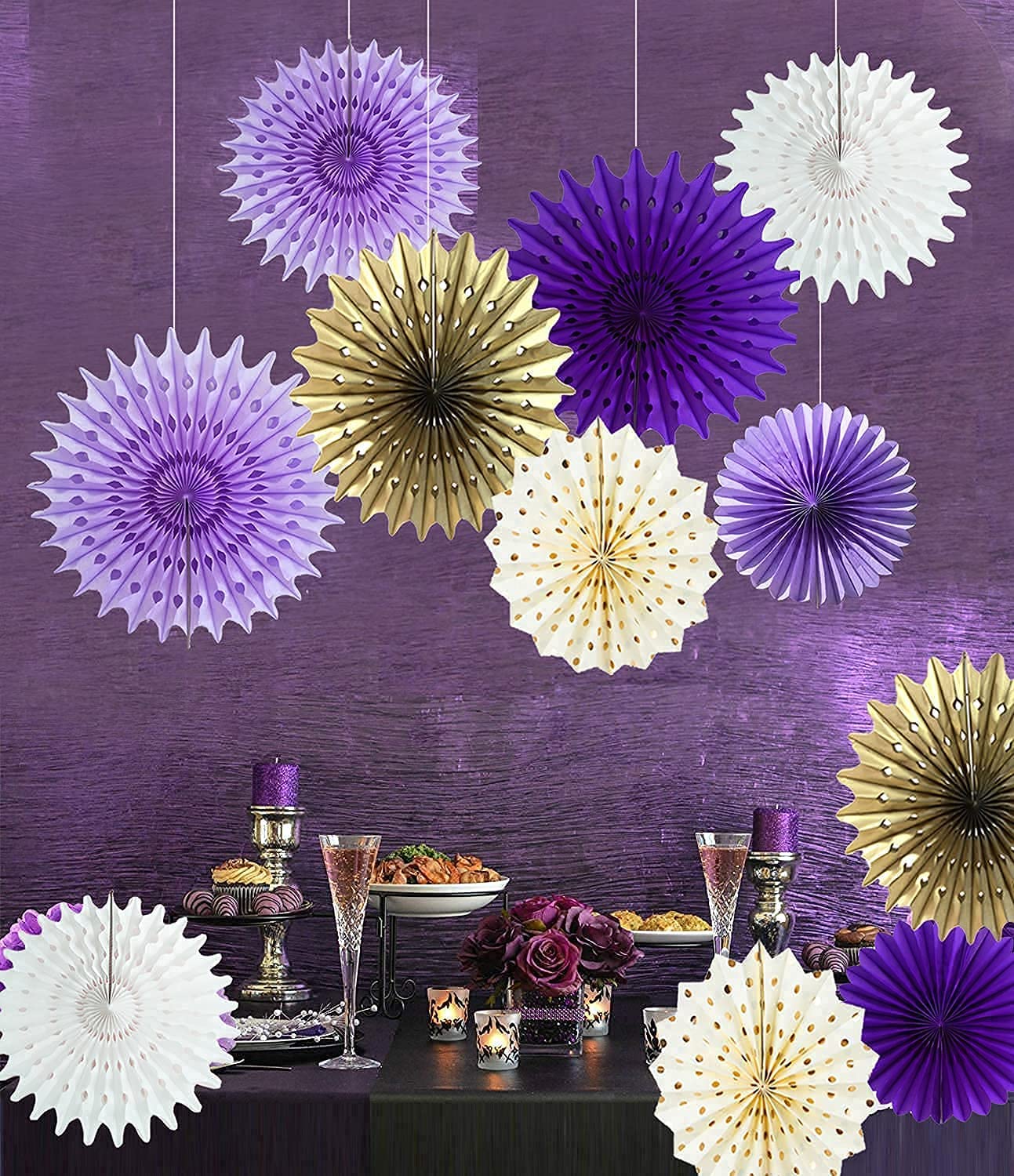 Buy Qian's Party Graduation Decorations Purple Gold 2022 Baby Shower