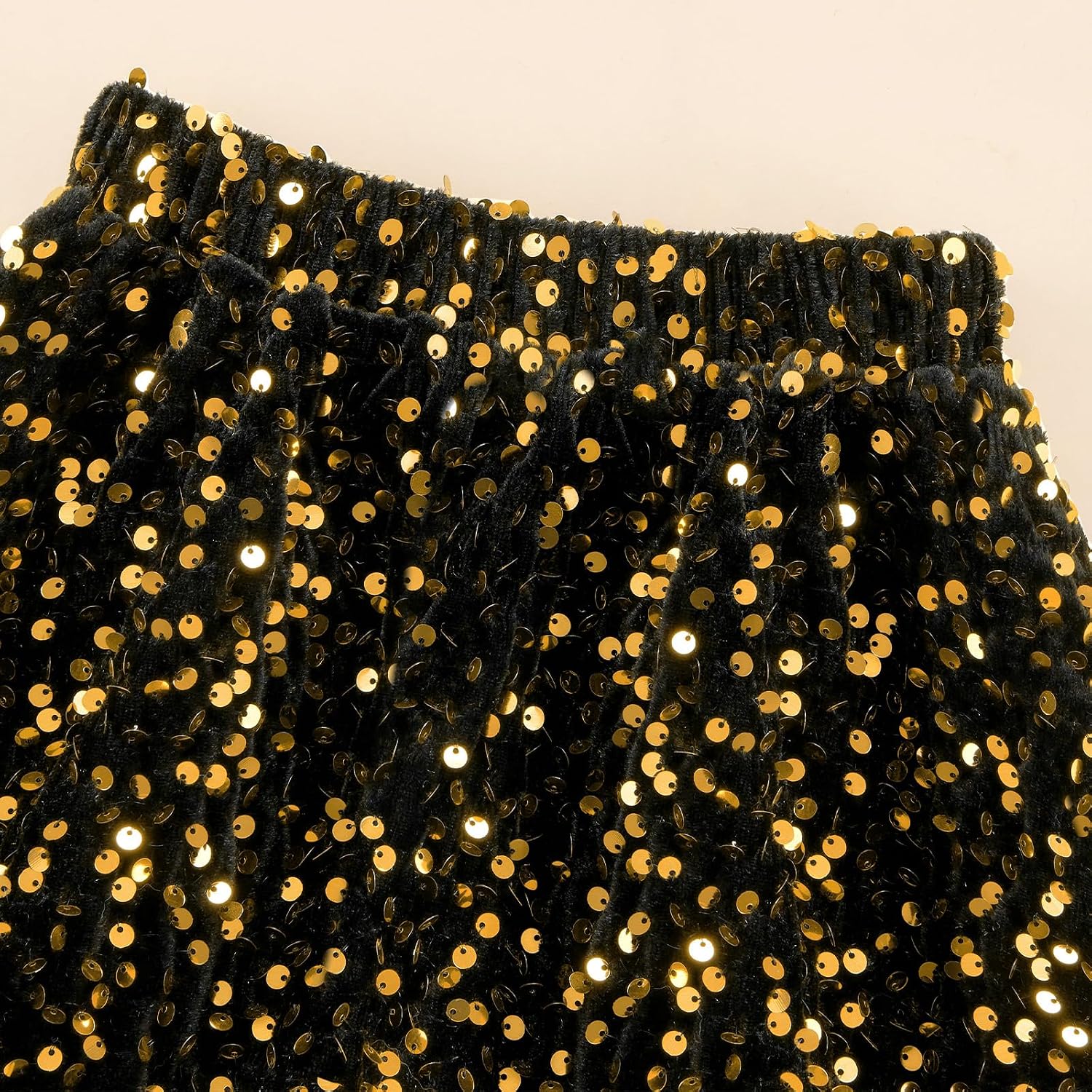 Weixinbuy Baby Girl Clothes Fall Winter Outfits Toddler Sequin Skirt Set Long Sleeve Shirt Top Glitter Skirts 2 Piece Outfit