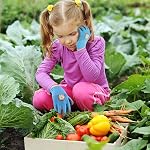 2 Paires Gants de jardinage pour enfants Gants pour le travail en caoutchouc Gants non glissants pour le jardin, taille - Tailles des enfants
