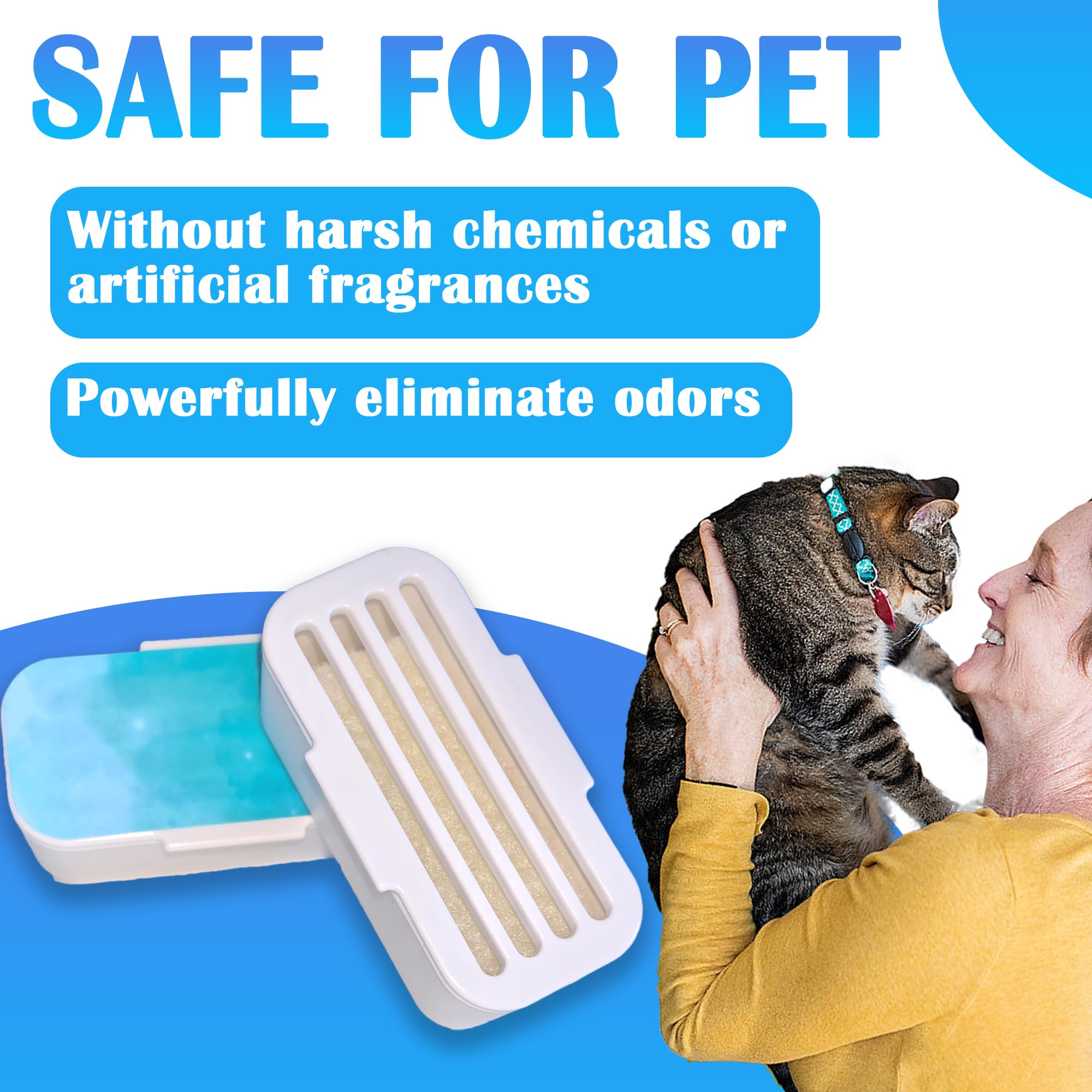 NewKe 6 Pack Deodorizer for PetSafe ScoopFree SmartSpin Self-Cleaning Cat Litter Box, Odor Control Compatible with HHOLOVE Self-Cleaning Cat Litter Box, Air Freshener, Pet Gift - image 6