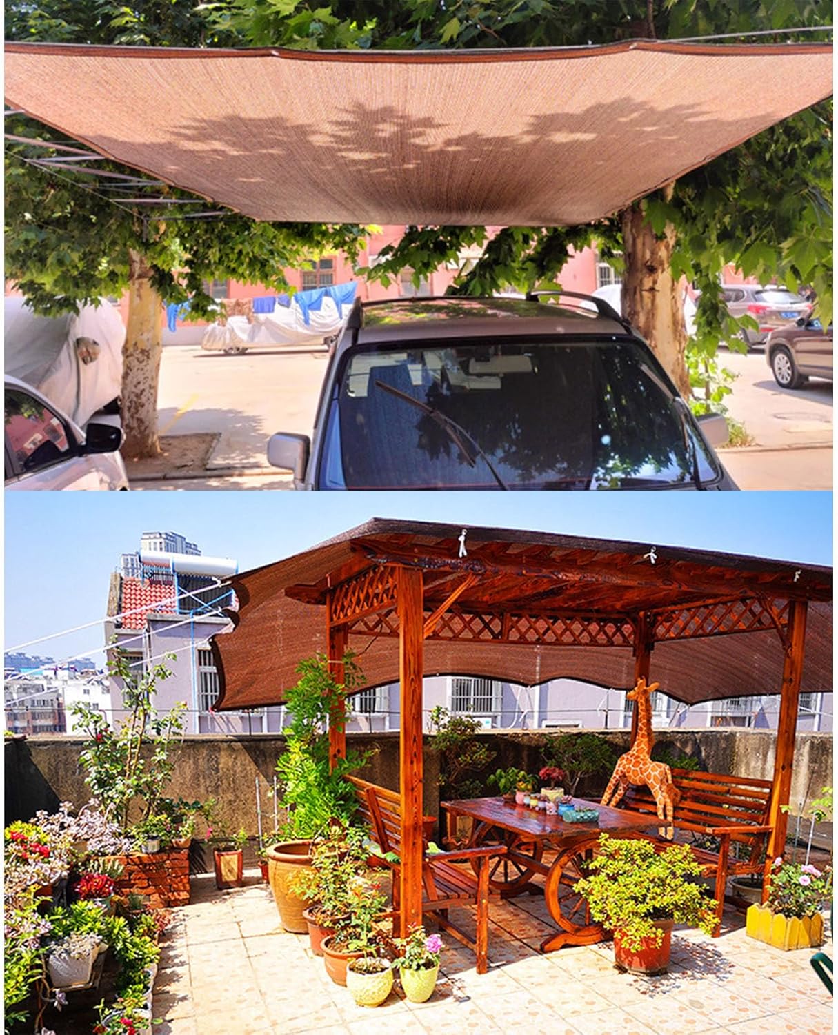 Sun Shade Cloth Outdoor Net Tarp with Reinforced Grommets for Patios Greenhouses Kennel Covers Sun Protections Easy Install Greenhouses Tarp