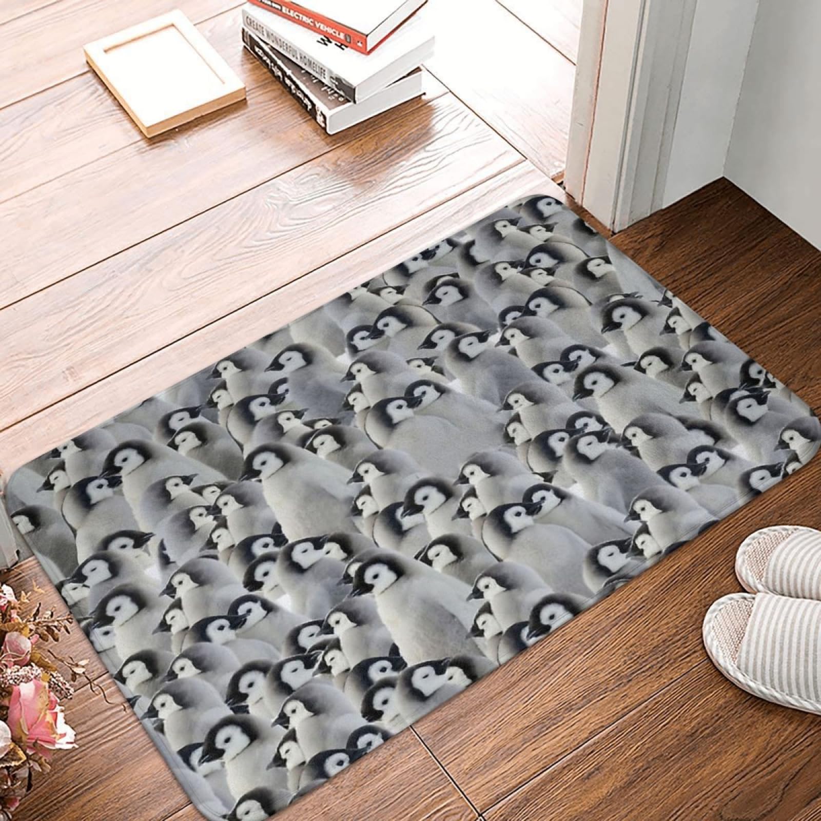 Paillasson pingouins empereurs pour décorer votre entrée et cuisine