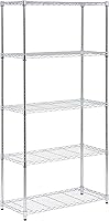 Vista 14 de Honey-Can-Do SHF-01054 Estantería cromada de 5 niveles, 250 libras cromado