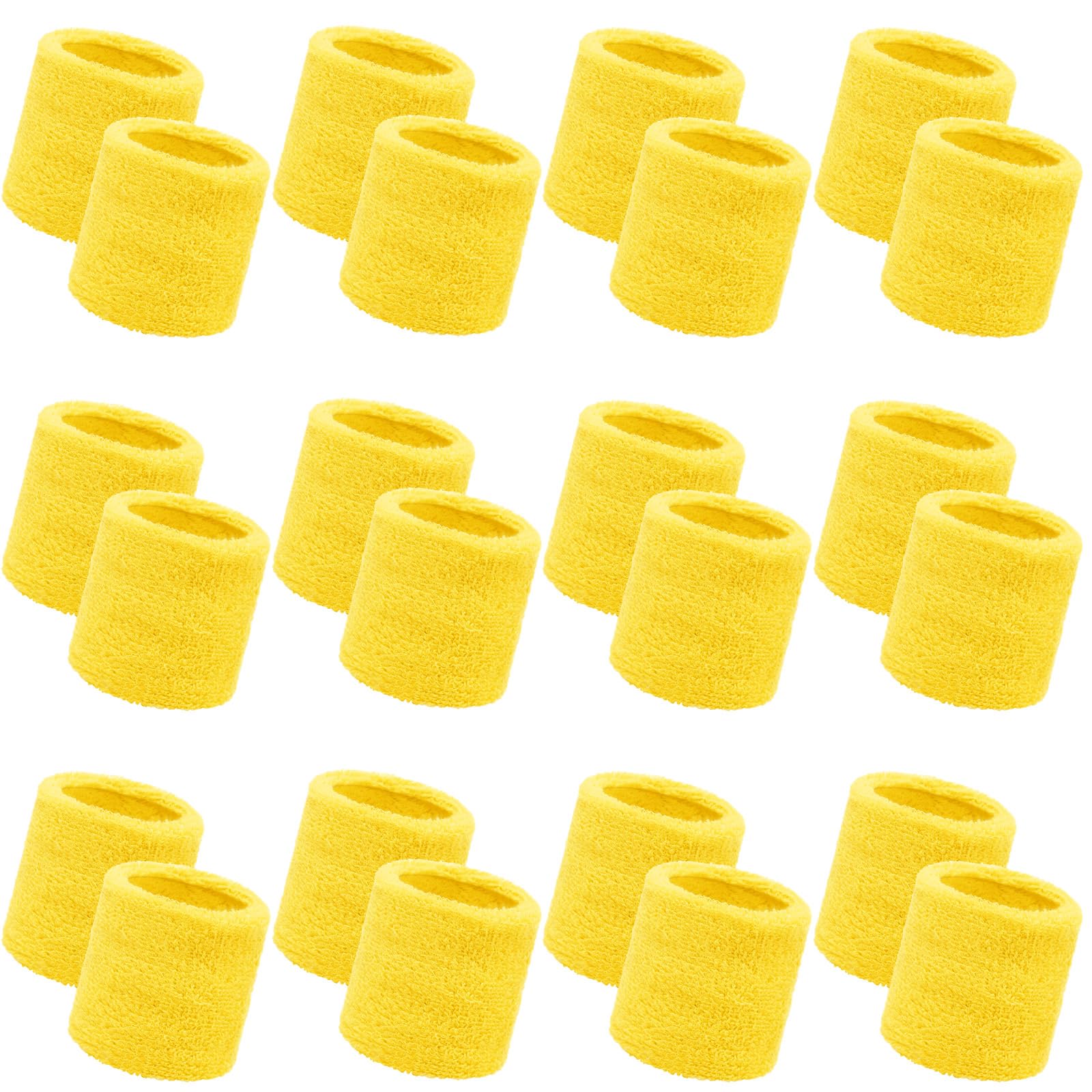 Bememo 24 Pcs Kids Sweat Wristbands Sweatband Wristbands Bulk