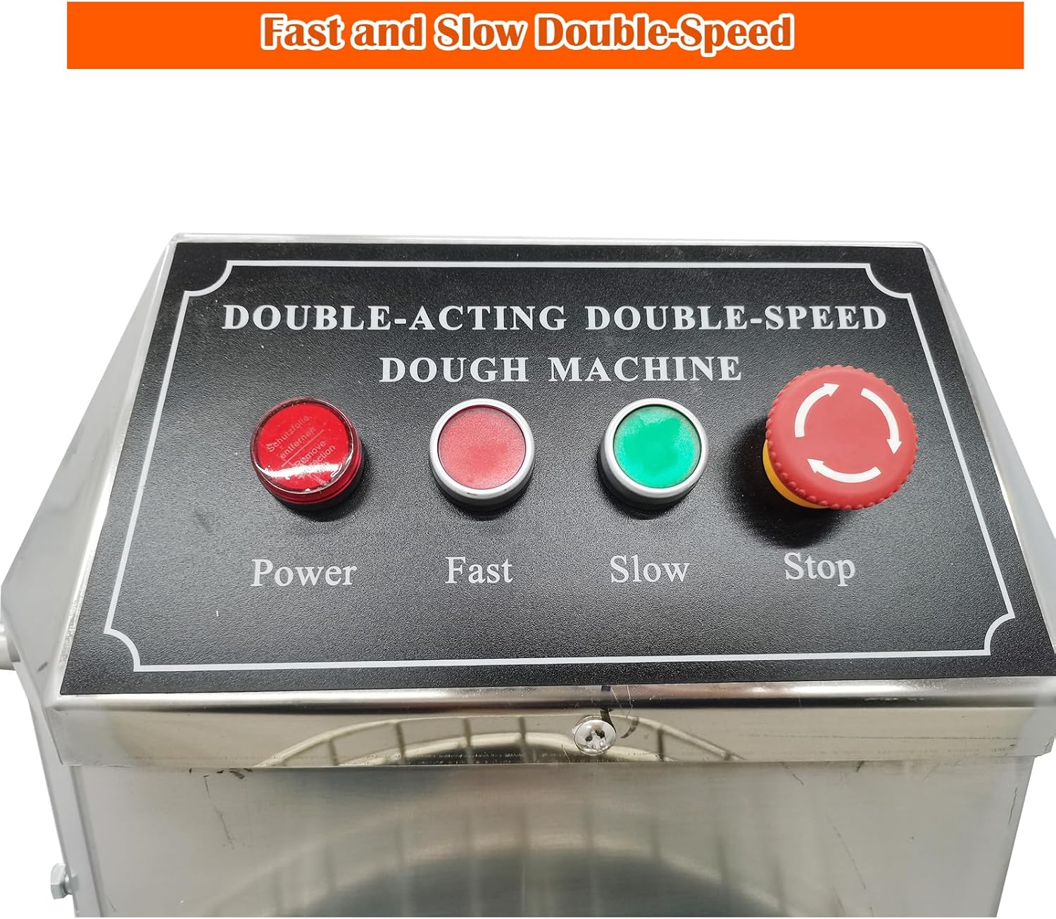 INTBUYING 30 QT Stand Dough Mixer 7.5 Gallon Double Action Spiral Stand Mixer with Double-Speed, 304 Stainless Steel Commercial Dough Pizza Kneading Machine for Restaurant Kitchen Bakery Pizzeria
