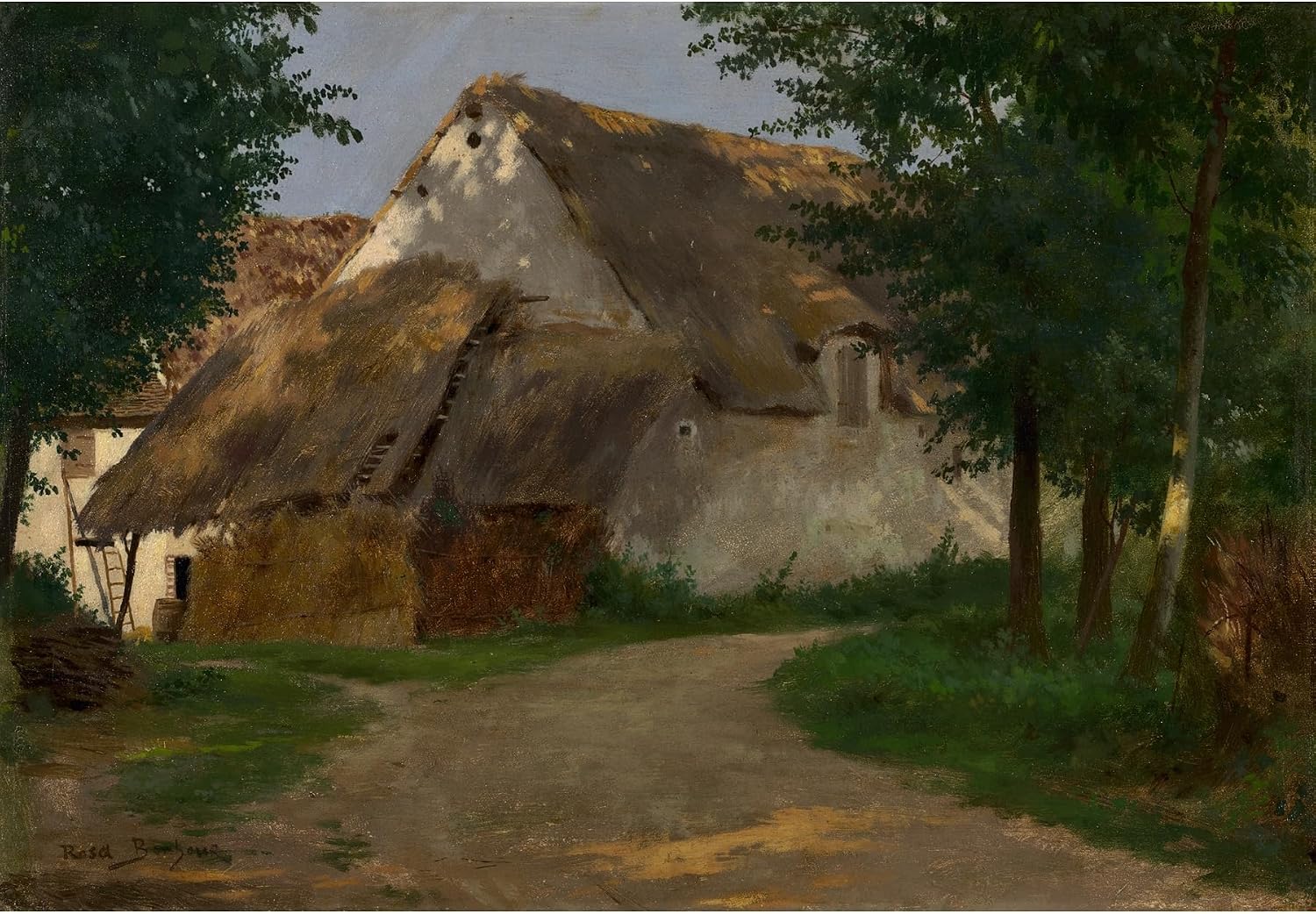 ArtDirect The Farm at the Entrance of the Wood (1860-1880) Unframed Art Print Giclee Poster by Rosa Bonheur - Ready for Framing with Customization Sizes 10x7, 14x10, 20x14, 35x24, 48x33 and 60x41 inches