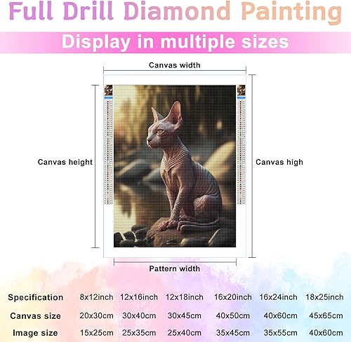 Miniatura 2 de Kits de pintura de diamantes 5D para bricolaje, taladro completo, kits de pintura de diamantes, arte de diamantes con animales, pintura de diamante