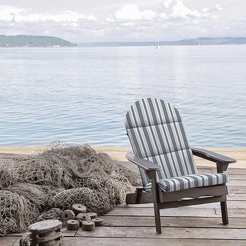 Miniatura 2 de Arden Selections Oceantex - Cojín Adirondack para exteriores, 21.5 x 19 pulgadas, resistente a la lluvia y a la decoloración, 19 x 21.5 pulgadas,