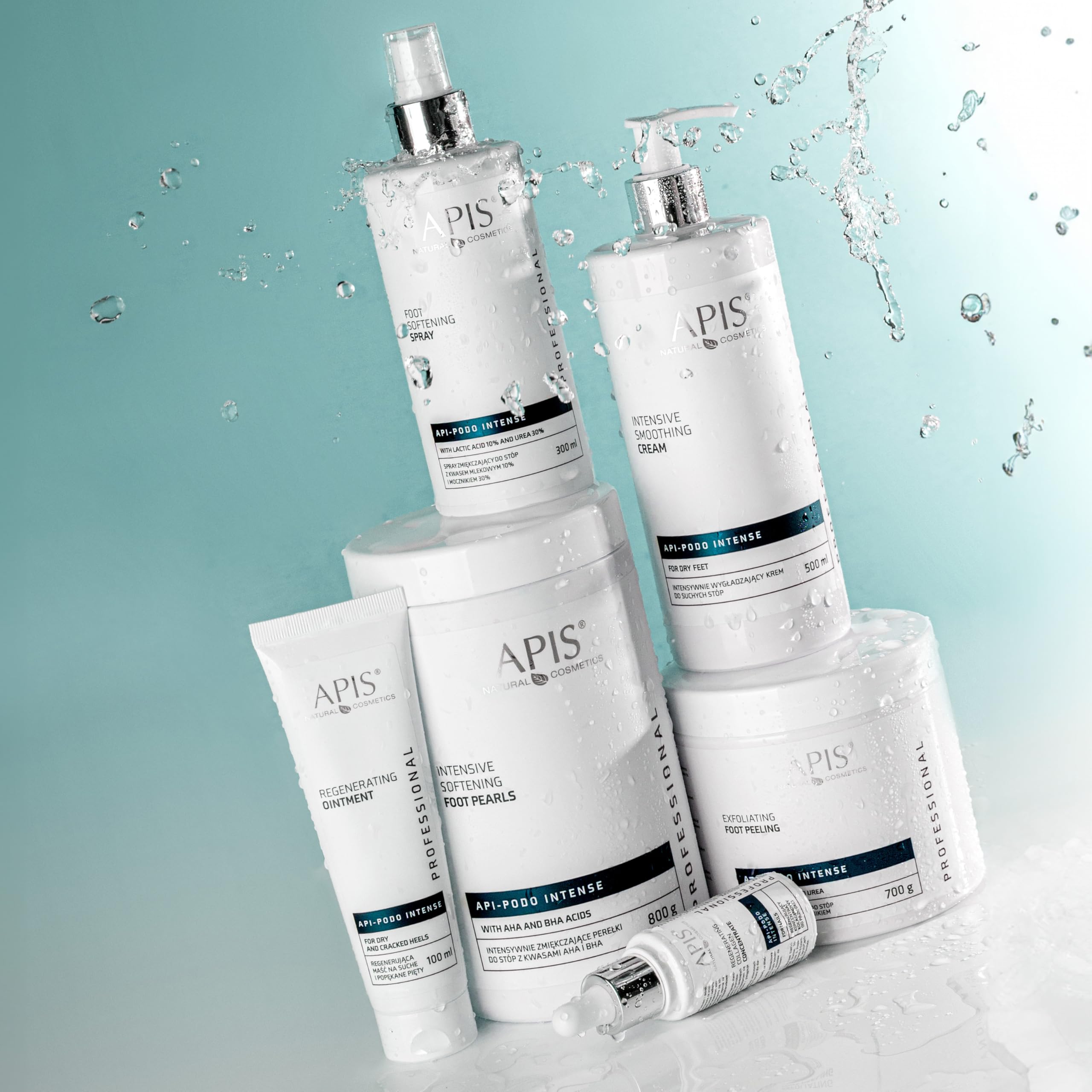 Apis Natural Cosmetics Professional Api-Podo Intense Perełki do stóp zmiękczające kwasy AHA BHA 800 g