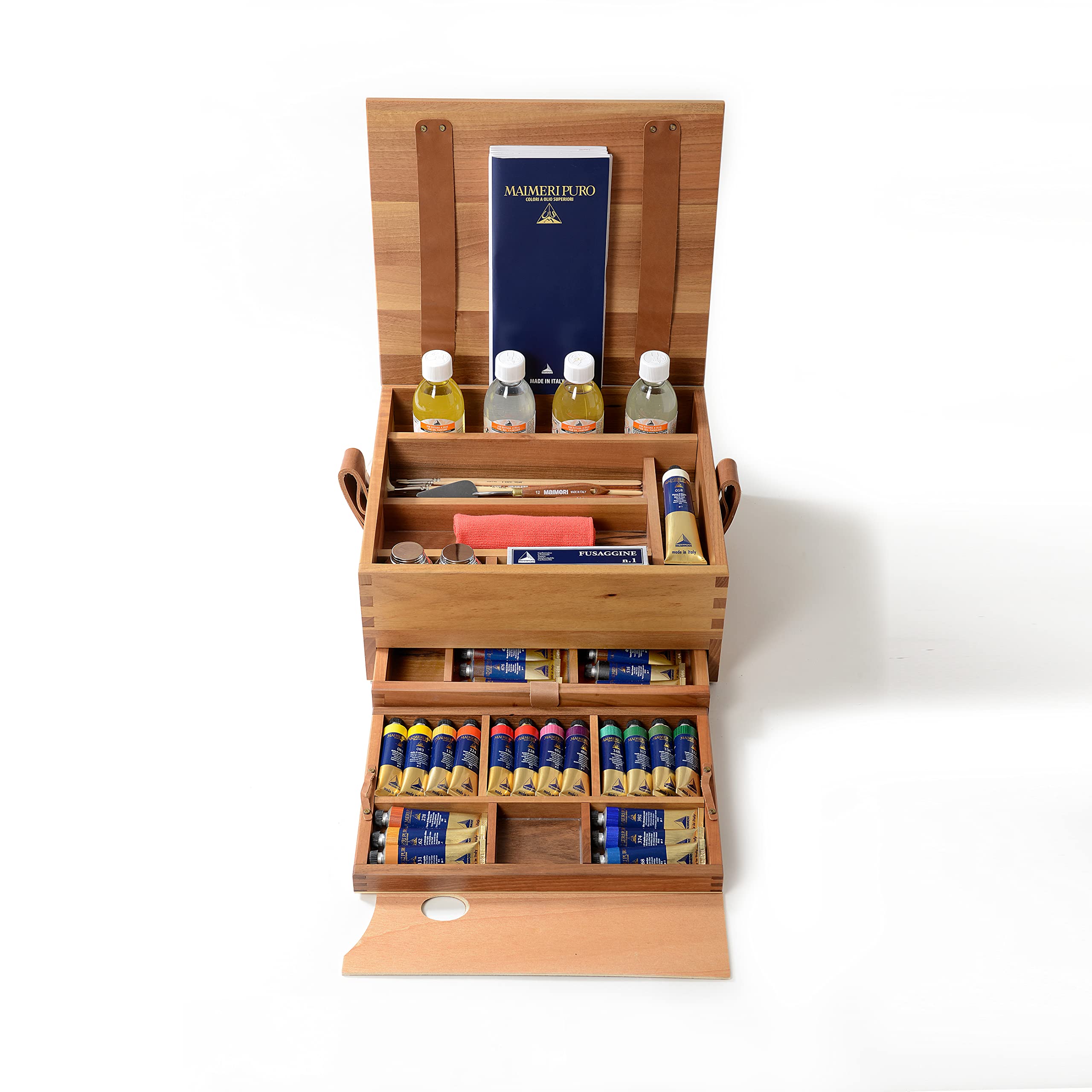 MAIMERI Puro - Coffret bois couleurs à l'huile supérieures 62 pièces