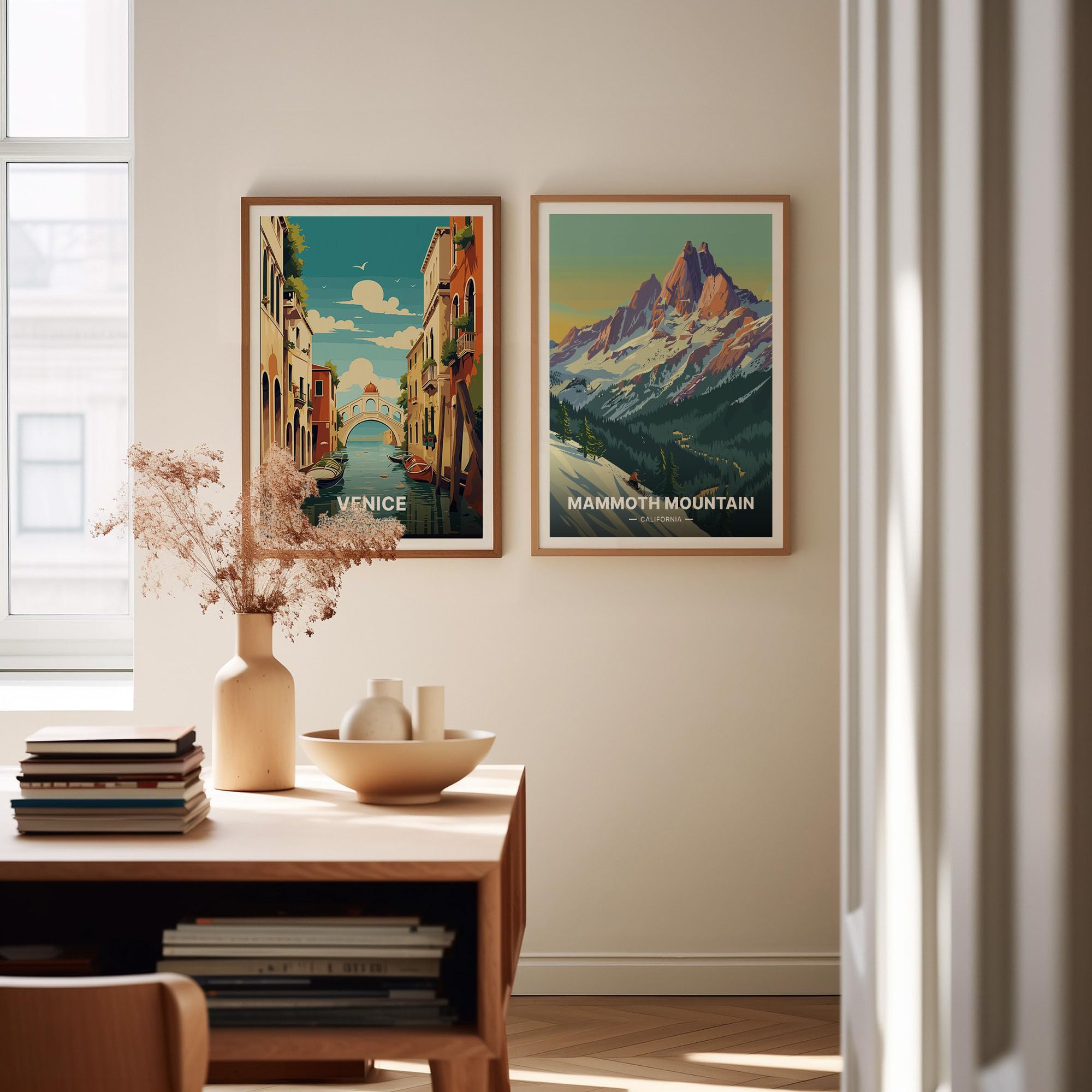 Amazon.com: Mammoth Mountain Ski Resort Travel Poster, California