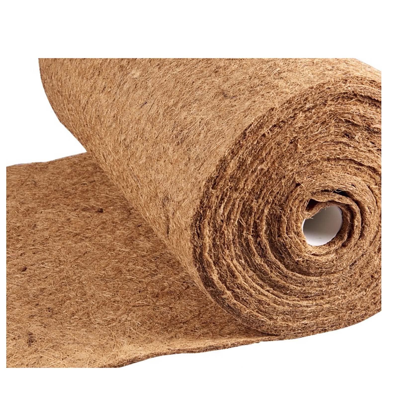 Rollo de alfombra de fibra de coco para reptiles, antideslizante para invierno, forro aislante para plantas, protección contra el frío, 110 cm x 300 cm