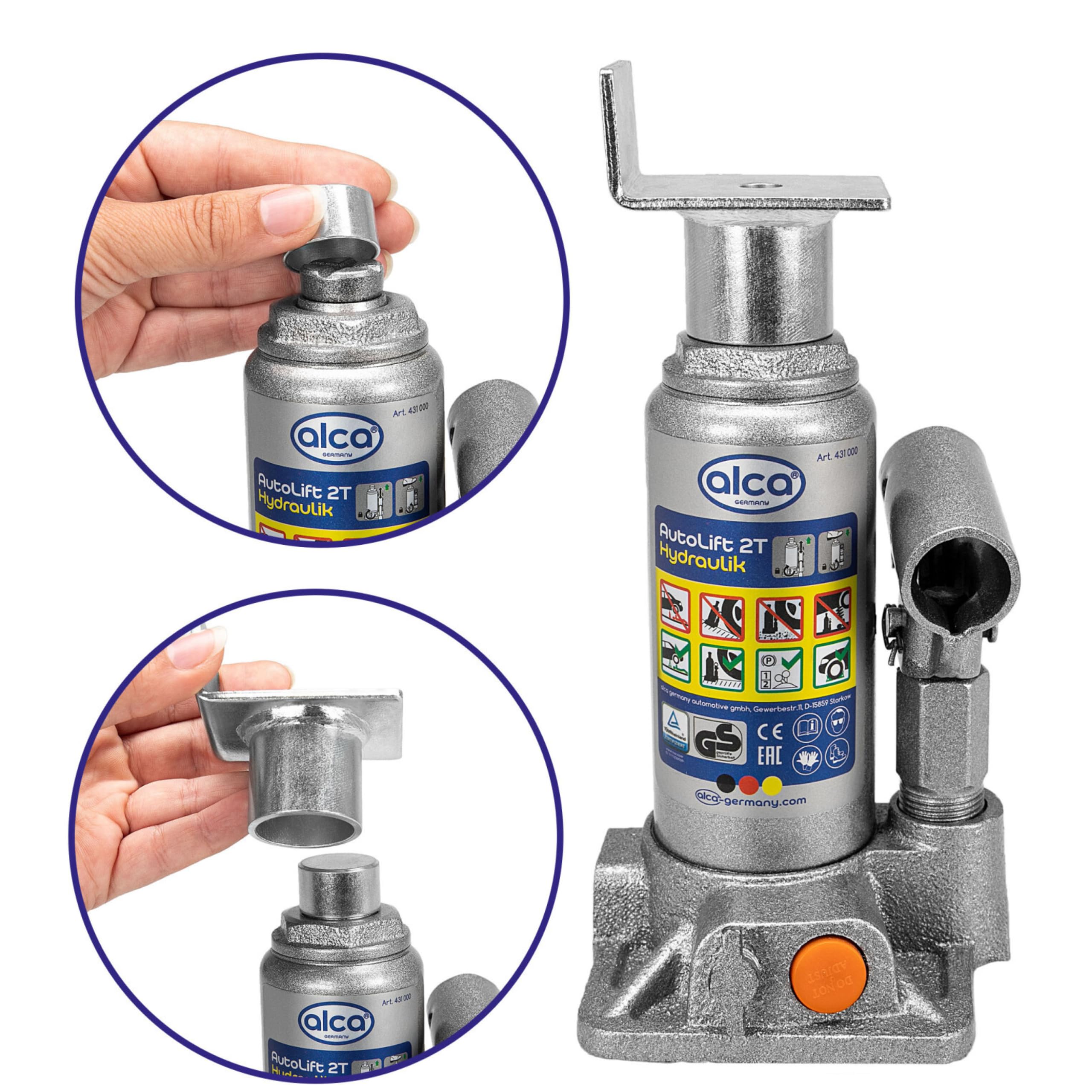 Adaptateur De Selle Pour Cric Bouteille Hydraulique - Aluminium Robuste - Compatible Cric Bouteille Et Cric Sol - 10