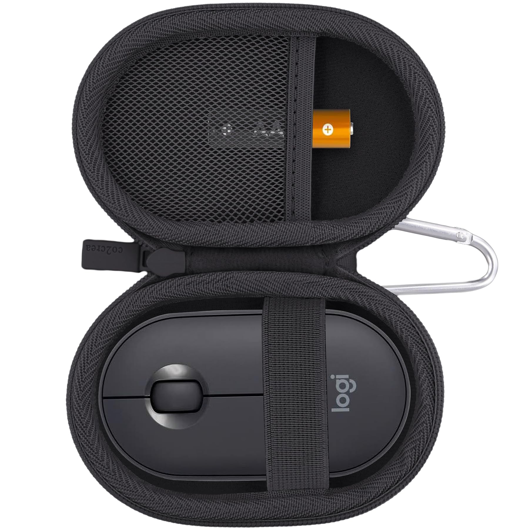co2CREA Hard Travel Case for Logitech POP/Pebble Mouse - Bluetooth Wireless Mouse Case Only