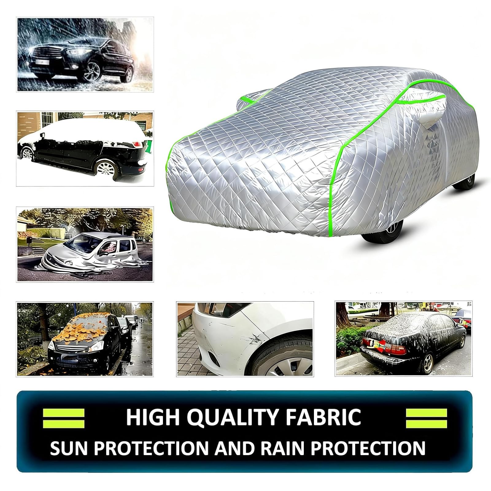 Hagelschutzplane Auto Für Kia K4 Hatchback (2025-Present), Hageldecke Auto,hagelschutz, Autoabdeckung Wasserdicht Atmungsaktiv,Schutzhülle Outdoor mit Reflektorstreifen ef298g