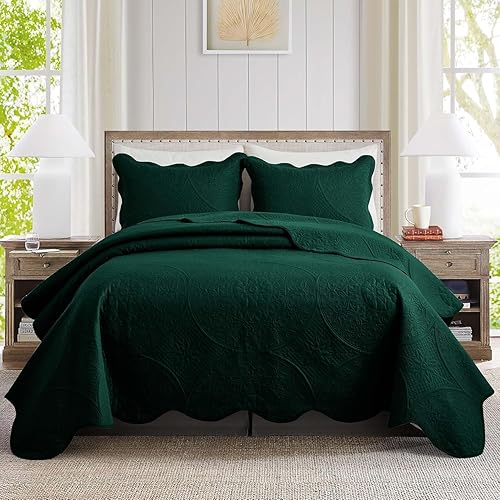 Vista 345 de IR Imperial Rooms - Juego de colcha individual (68 x 86 pulgadas) + 1 funda de almohada (20 x 26 + 2 pulgadas), 2 piezas, ligera, reversible