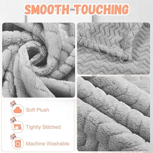 Miniatura 2 de 8 mantas suaves para bebé, mantas acogedoras para cuna, mantas de felpa cálida de forro polar, unisex, para recién nacidos, niños pequeños, para