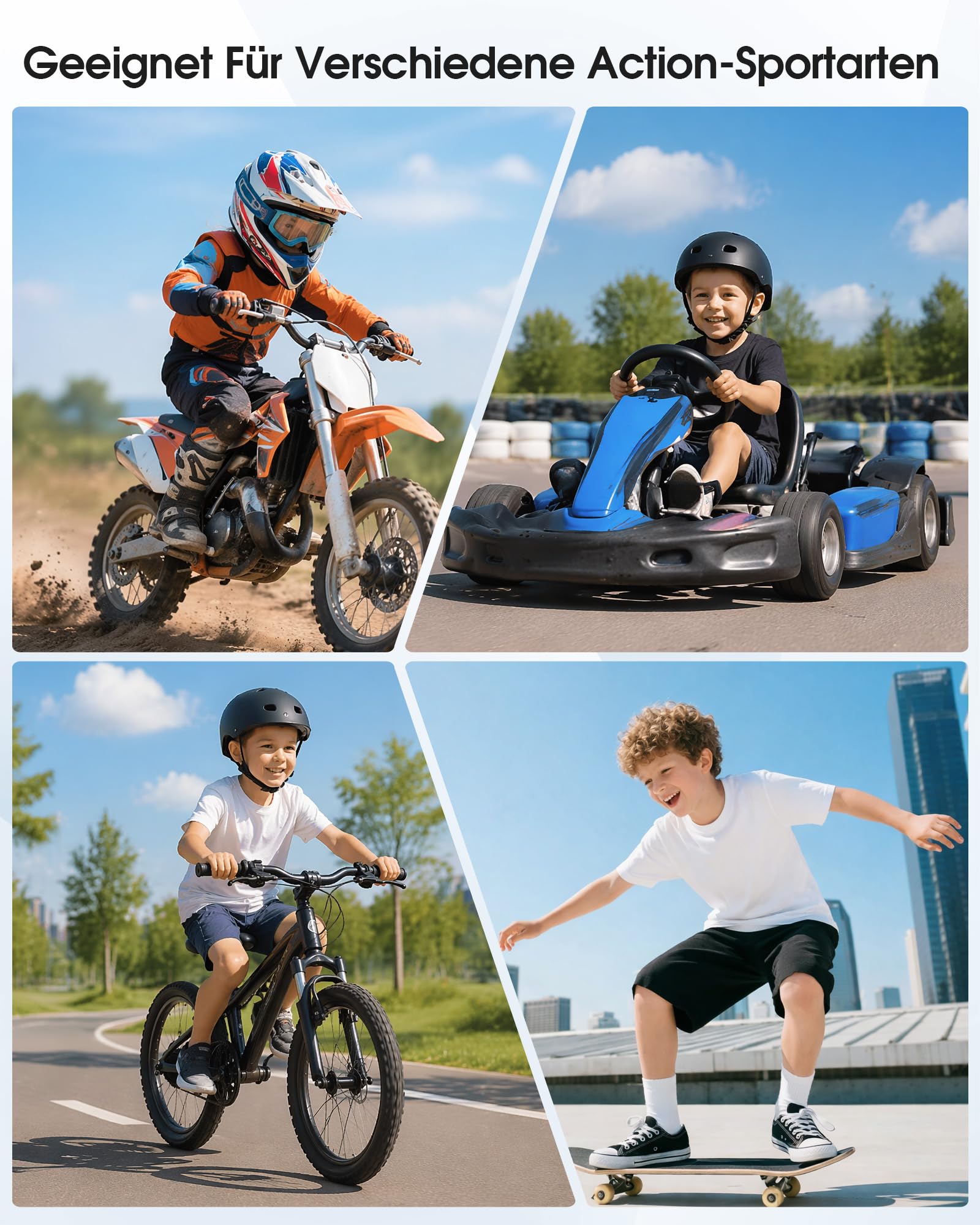 Kinder Schutzset Protektoren Set Motocross Mountainbike Brustpanzer Mit Knie Ellenbogen Verstellbar Stoßdämpfend Atmungsaktiv Für Fahrrad Scooter Skateboard Ski Für 4–12 Jahre